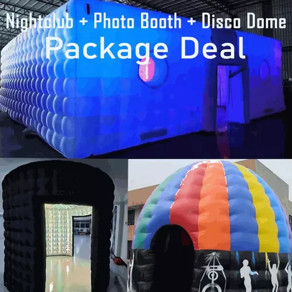 3 Pack Deal – Nightclub, Photo Booth, Disco Dome