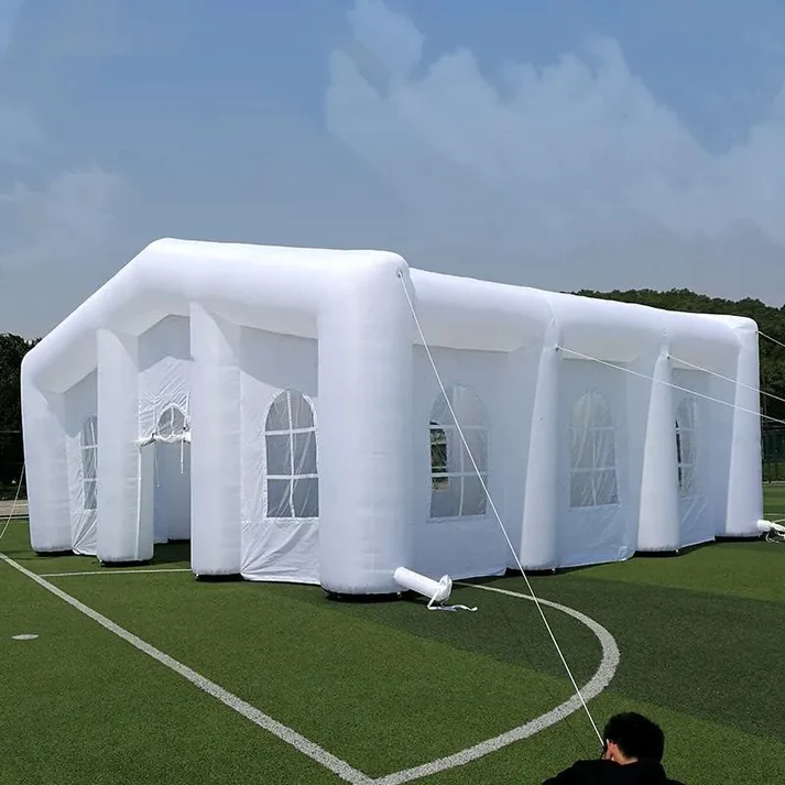 15x15x6m Inflatable Cube Tent Adults Outdoor Event Party Night Club Air Blow  Up Tents
